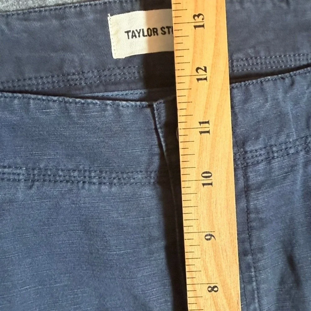 Taylor Stitch The Morse Pant Navy Slub Linen Organic Cotton Chino 38x33 NWT